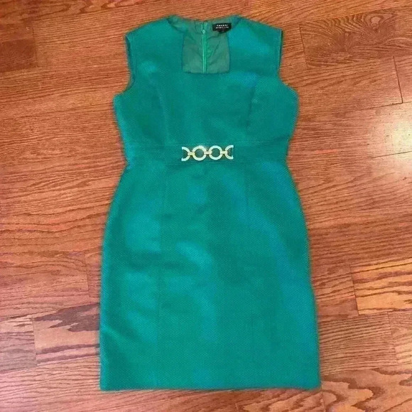 Tahari ASL Levine Jacquard Textured Square Neck Sheath Dress Size 10 Careerwear - Picture 13 of 13